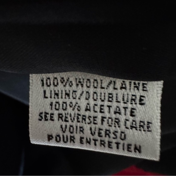 Talbots Red and Black Sleeveless 100% Wool Dress - Picture 6 of 9